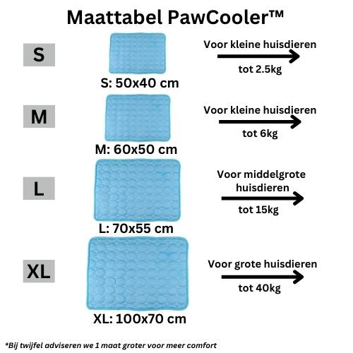 PawCooler- De ultieme koelmat voor jouw viervoeter