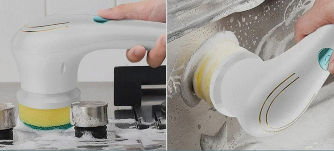 Reinigingsheld-Elektrische schoonmaak borstel