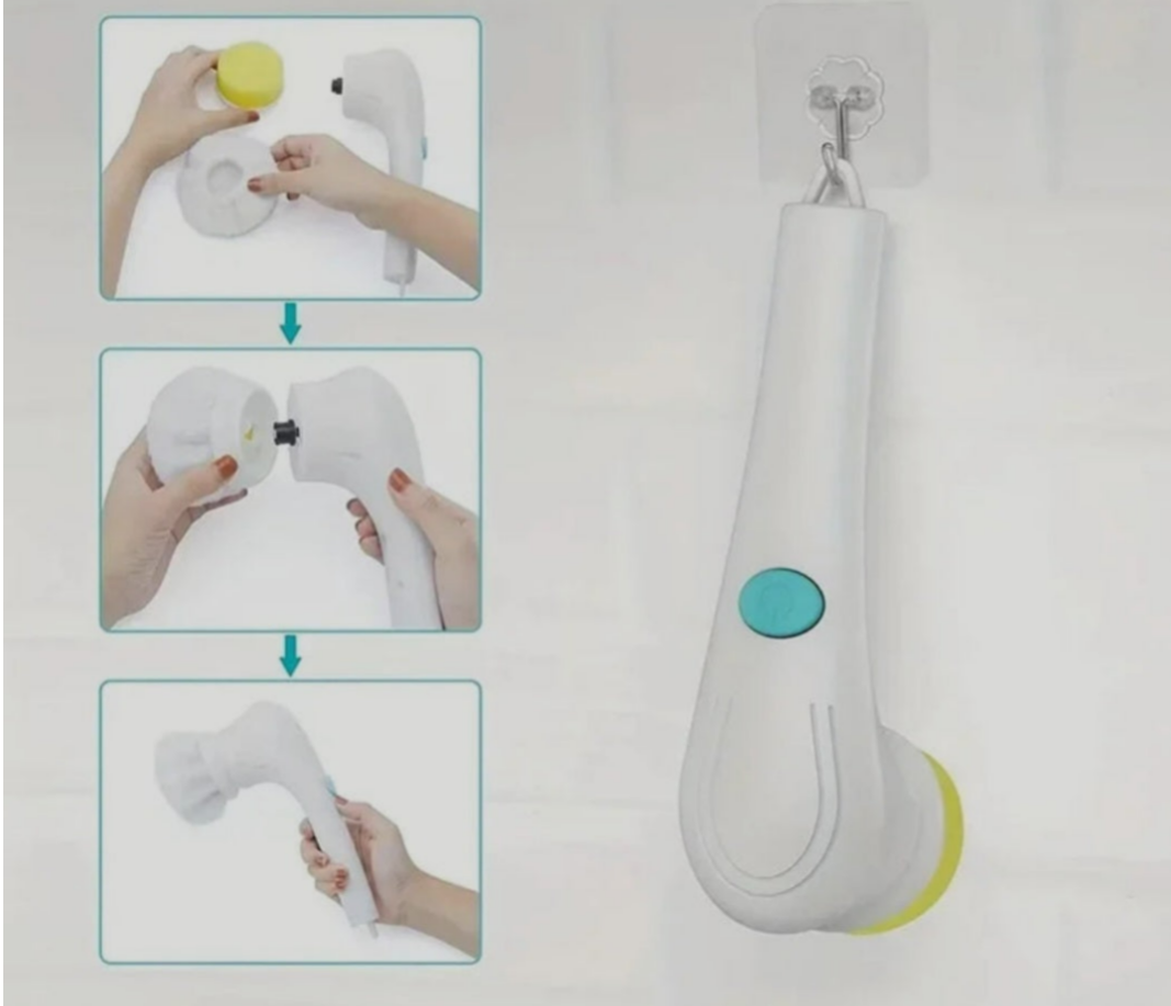 Reinigingsheld-Elektrische schoonmaak borstel