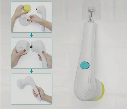 Reinigingsheld-Elektrische schoonmaak borstel