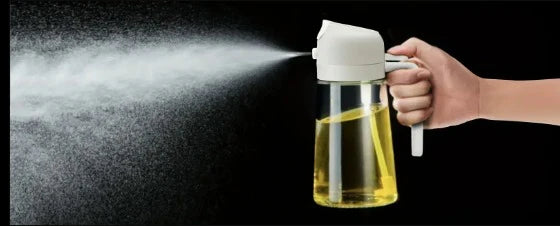 2in1 Glazen Oliefles spray| Moeiteloos koken